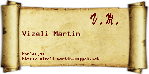 Vizeli Martin névjegykártya